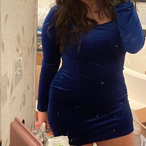 Royal Blue Body-con Homecoming dress